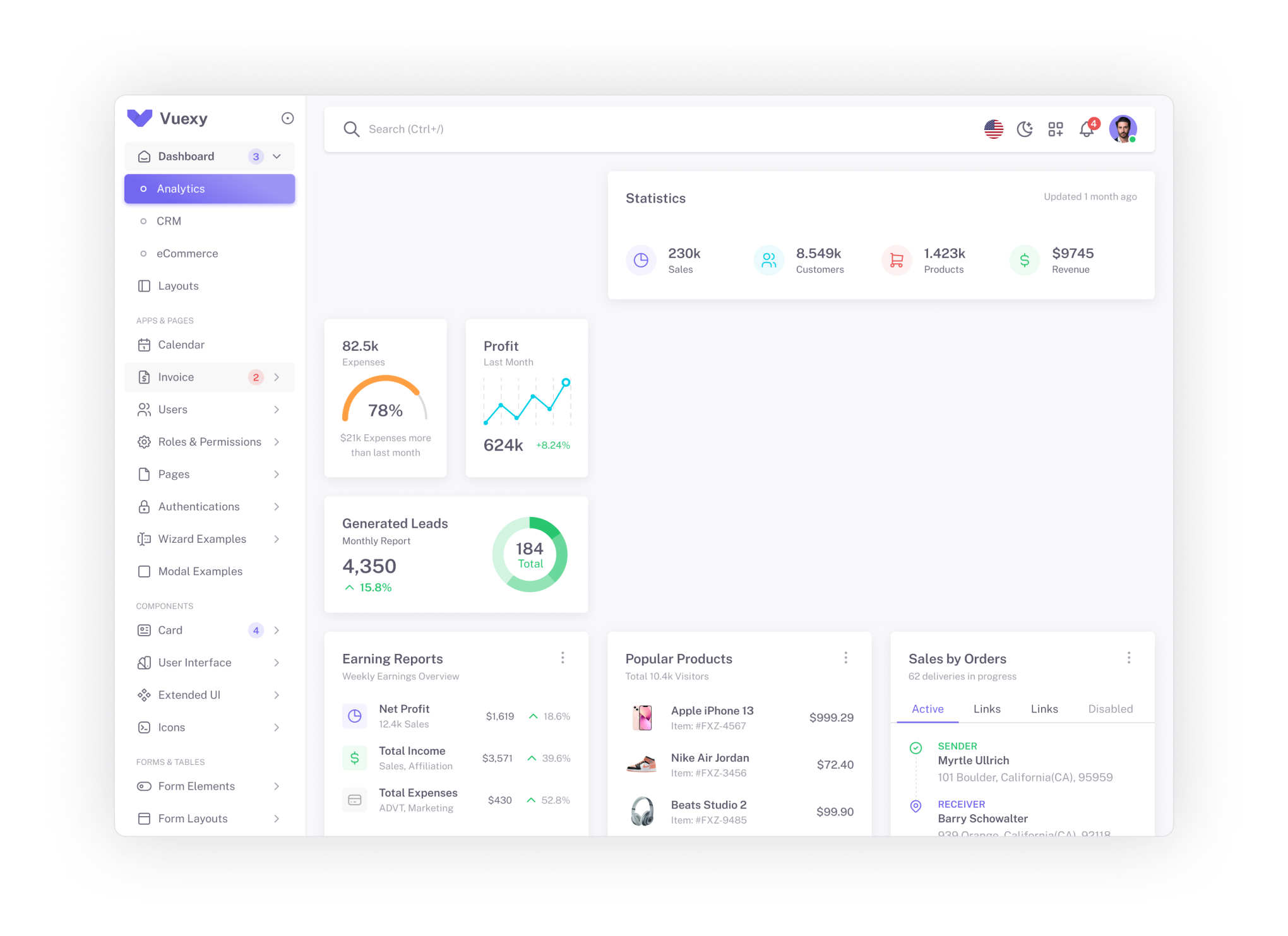 Dashboard kakebo.io